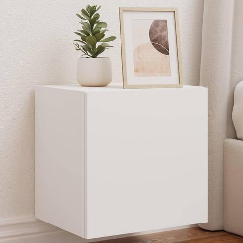 vidaXL Tv-wandmeubelen met LED-verlichting 2 st 40,5x35x40, Huis en Inrichting, Kasten | Televisiemeubels, Nieuw, Overige houtsoorten