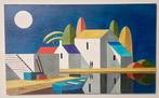 V. Altieri (1977) - Riflessi lunari sul borgo silenzioso, Antiek en Kunst