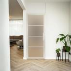 Stalen Binnendeur - Wit - 4 Vlaks - Mat glas, Doe-het-zelf en Verbouw, Deuren en Horren, Minder dan 80 cm, Binnendeur, Nieuw, Metaal