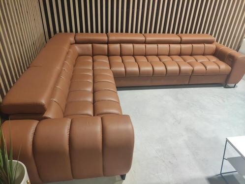 Luxe Bankstel / Hoekbank / Relax echt leer | leder 330cm, Huis en Inrichting, Banken | Bankstellen, 300 cm of meer, Hoekbank, Vierpersoons of meer
