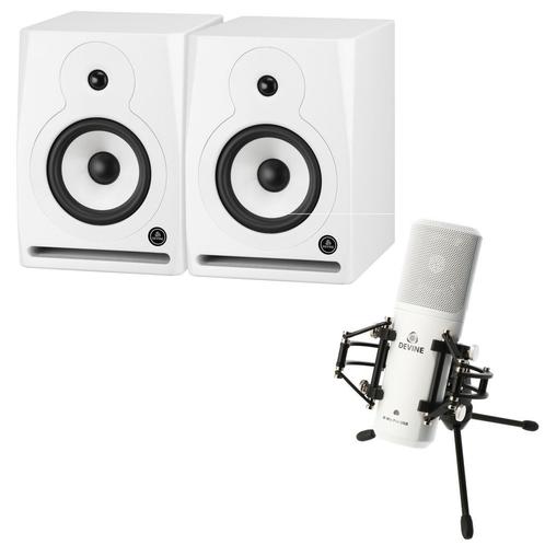 Devine RX-6A White studio monitoren (set van 2) + Devine M-M, Muziek en Instrumenten, Speakers, Verzenden