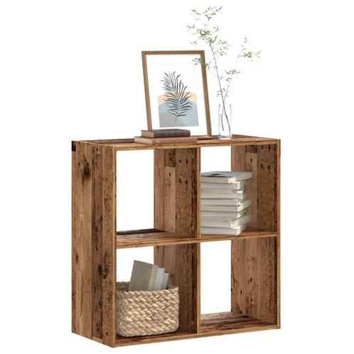 vidaXL Boekenkast 68,5x32x68,5 cm bewerkt hout oud, Huis en Inrichting, Kasten | Boekenkasten, Nieuw, Overige houtsoorten, Verzenden