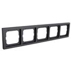 Afdekraam | Busch-Jaeger | Future Linear (5-voudig, Zwart), Doe-het-zelf en Verbouw, Elektra en Kabels, Verzenden, Nieuw