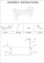 BANK IMPERIAL CM 102X31X54, Huis en Inrichting, Banken | Bankstellen, Ophalen of Verzenden, Nieuw
