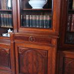 Bibliotheekkast 260 m hoog  met 6 deuren en dubbel break fro, Antiek en Kunst, Ophalen of Verzenden