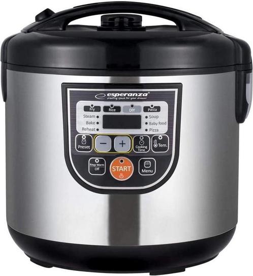 Esparanza Multicooker - RVS - met Timer, Doe-het-zelf en Verbouw, Elektra en Kabels, Gebruikt, Ophalen of Verzenden