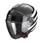 Scorpion Exo-City II Bee Zwart Wit Jethelm, Jethelm, L, Nieuw met kaartje, Overige merken