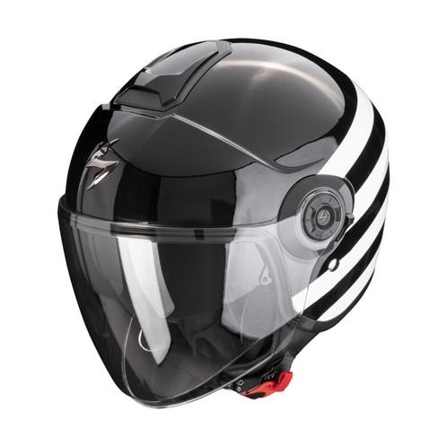 Scorpion Exo-City II Bee Zwart Wit Jethelm, Motoren, Kleding | Motorhelmen, Jethelm, Heren, L, Nieuw met kaartje, Overige merken