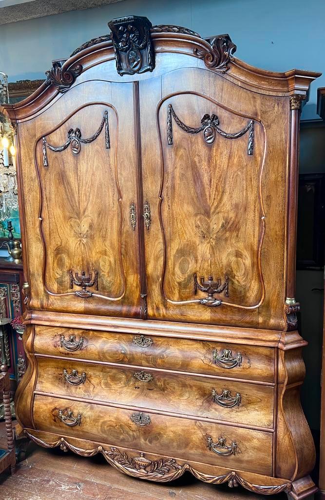 Mooi antiek Rococo Louis XVI kabinet,243 cm hoog, transport, Antiek en Kunst, Antiek | Meubels | Kasten