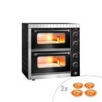 GGM Gastro | Elektrische mini pizzaoven - 4+4x 20cm - |, Verzenden, Nieuw, GGM Gastro