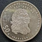 Nederlandse zilveren 50 Gulden 1988, Postzegels en Munten, Zilver, Losse munt, Verzenden