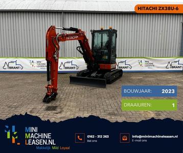 HITACHI ZX38U-6 minigraver | speedlease vanaf € 319,- p/w beschikbaar voor biedingen