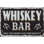 Wandbord - Whiskey Bar Only The Finest Old Time Quality