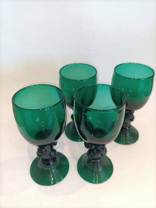 Wijnglas (4) - Set van 4 Georgische, vroege 19e eeuw,, Antiek en Kunst, Antiek | Glas en Kristal