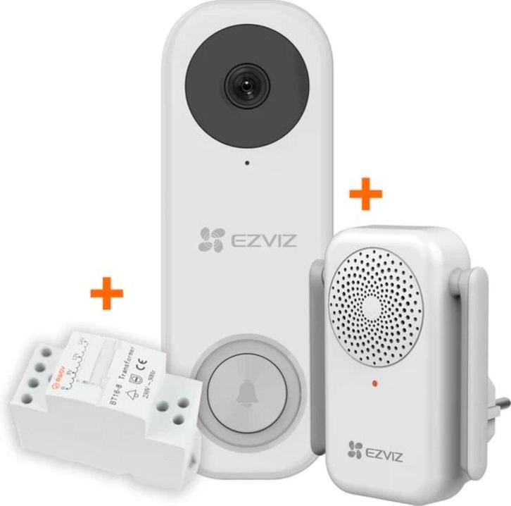 DB1C Kit (met Chime & Transformer) - Wifi-videodeurbelkit, Audio, Tv en Foto, Videobewaking, Ophalen of Verzenden