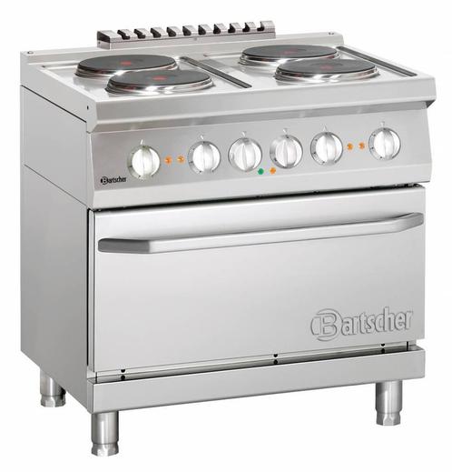 Bartscher Fornuis met elektrische oven | 4 kookplaten, Zakelijke goederen, Horeca | Keukenapparatuur, Verzenden