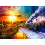 VSE Diamond painting voor volwassenen zon en wolken 30 X 40, Ophalen of Verzenden, Nieuw