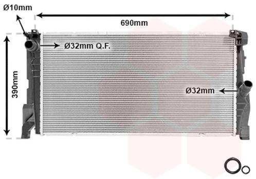 RADIATOR VOOR BMW 2 AT/GT F45/46 2013-2021 17117617639, Auto-onderdelen, Airco en Verwarming, Nieuw, Ophalen of Verzenden