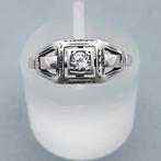Zilver, Art Deco, Bergkristal (Getest!) - Ring