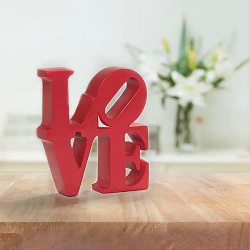 Tafelmiddenstuk - Hout - LIEFDE, Antiek en Kunst, Kunst | Designobjecten