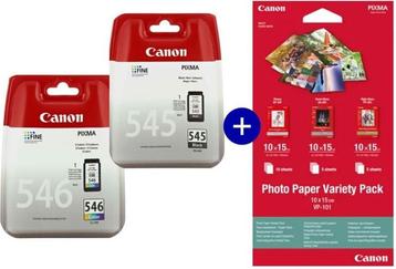 Canon PG-545 & CL-546 - Inktcartridge - 1x Zwart / 1x Kleur