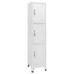 vidaXL Lockerkast met 3 vakken 38x45x180 cm, Huis en Inrichting, Kasten | Lockerkasten, Verzenden, Nieuw