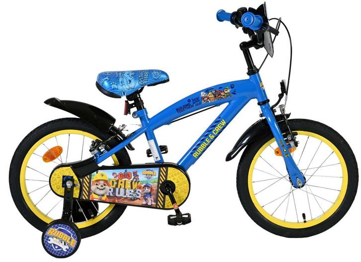 Rubble & Crew Kinderfiets - Jongens - 16 inch - Blauw - Twee, Fietsen en Brommers, Fietsen | Kinderfietsjes, Nieuw, Verzenden