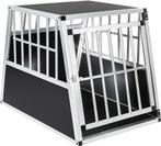 Tweedekans | Tectake Single Hondenbench - Zwart/Zilver - 90, Dieren en Toebehoren, Ophalen of Verzenden, Zo goed als nieuw