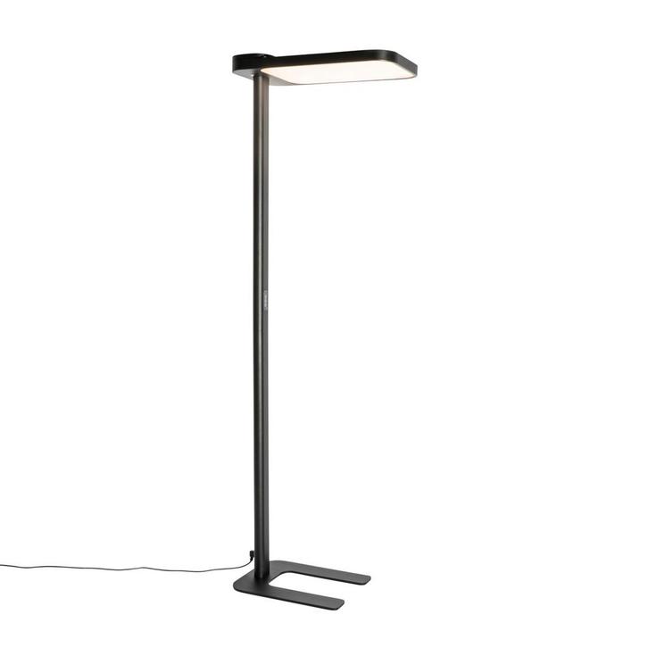 Daglicht vloerlamp zwart vierkant incl. LED en dimmer - Guzo, Huis en Inrichting, Lampen | Vloerlampen, Nieuw, 150 tot 200 cm