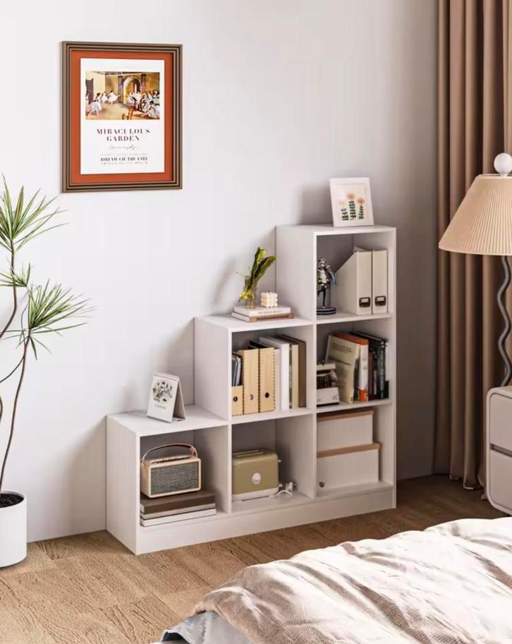 Nieuwe Boekenkast Kubus Kast – Stellingkast Wit 3 Laags Hout, Huis en Inrichting, Kasten | Stellingkasten, Nieuw, Verzenden