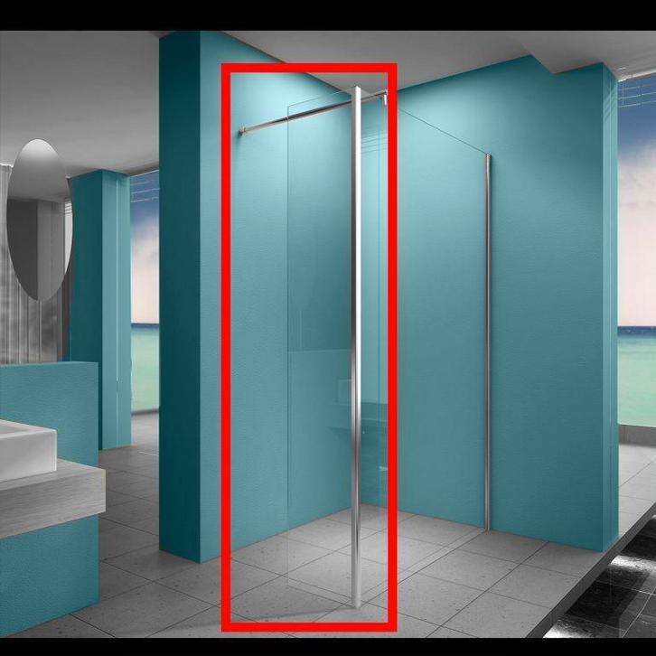 Eco zijwand met hoekprofiel  400x2000 8mm, Doe-het-zelf en Verbouw, Sanitair, Nieuw, Verzenden