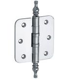 Kogellagerscharnier 89x89 ronde hoek vaas glans chroom, Ophalen of Verzenden, Nieuw