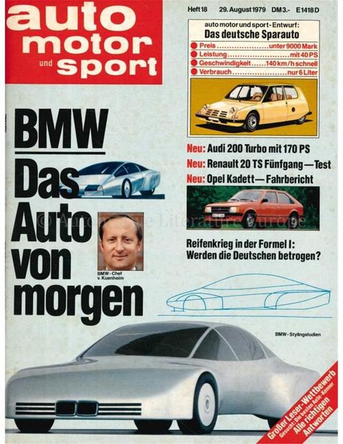 1979 AUTO MOTOR UND SPORT 18 DUITS, Boeken, Auto's | Folders en Tijdschriften