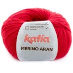 Katia Merino Aran - 04 rood - Merinogaren, Ophalen of Verzenden, Nieuw
