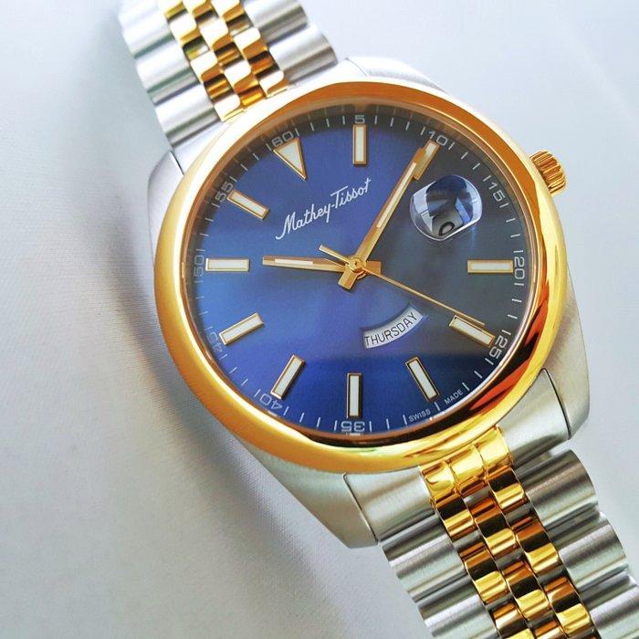 Mathey-Tissot - Day-Date- Cyclops Loupe - 18K Gold -, Sieraden, Tassen en Uiterlijk, Horloges | Heren