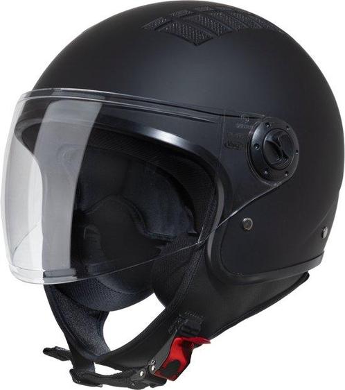 VINZ Como Jethelm met Vizier | Scooter Helm & Motorhelm & Br, Fietsen en Brommers, Fietsaccessoires | Fietshelmen, Nieuw, Verzenden