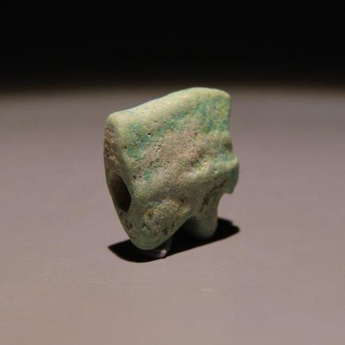 Oud-Egyptisch Faience Udjat Amulet. Ptolemaïsche periode,, Verzamelen, Mineralen en Fossielen