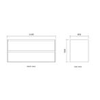 Badmeubelset BWS Riga Met Topplaat 120 cm Kasjmier, Ophalen of Verzenden, Nieuw