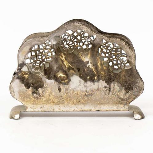 Zilverkleurige Servethouder, Antiek en Kunst, Antiek | Goud en Zilver, Ophalen