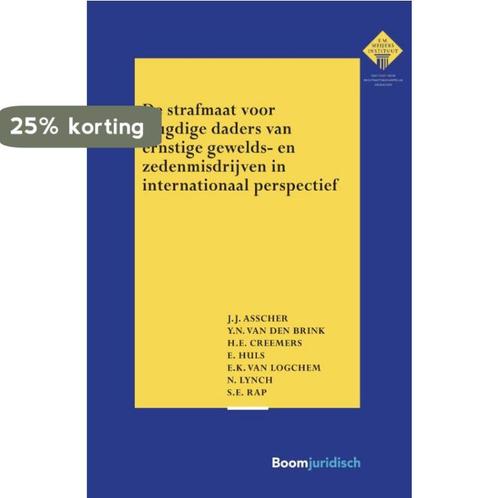 De strafmaat voor jeugdige daders van ernstige gewelds- en, Boeken, Wetenschap, Gelezen, Verzenden