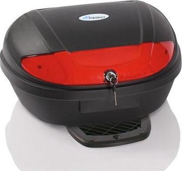 TRESKO® Topkoffer - Motorkoffer - Helmkoffer - 48L - Zwart beschikbaar voor biedingen