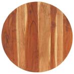 Rond Tafelblad Acaciahout 80cm - OP = OP! - Retourtje.nl, Huis en Inrichting, 50 tot 100 cm, Rond, Nieuw, Tafelblad