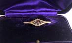 Zonder Minimumprijs - Broche - 9 kt. Geel goud Robijn - met