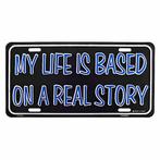 Amerikaans nummerbord - Life real story NIEUW, Ophalen of Verzenden, Nieuw