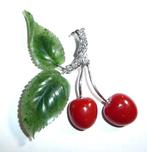 Broche - 18 karaat Witgoud - 0.45ct. tw. Diamant, Sieraden, Tassen en Uiterlijk, Antieke sieraden