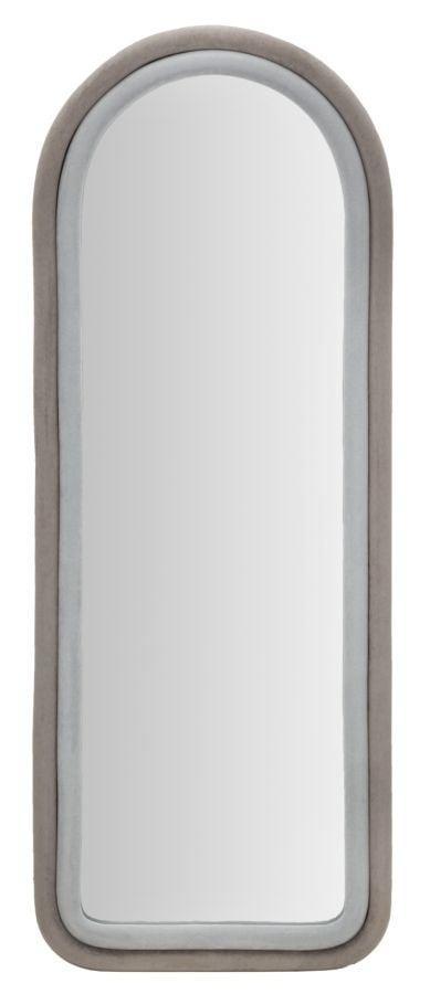 WANDSPIEGEL CLOE GRIJS FLUWEEL CM 60X4X160, Huis en Inrichting, Woonaccessoires | Spiegels, Ophalen of Verzenden