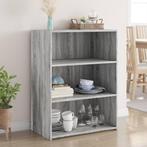 vidaXL Dressoir 70x41x93 cm bewerkt hout grijs sonoma, Huis en Inrichting, Kasten | Dressoirs, Verzenden, Nieuw, 50 tot 100 cm