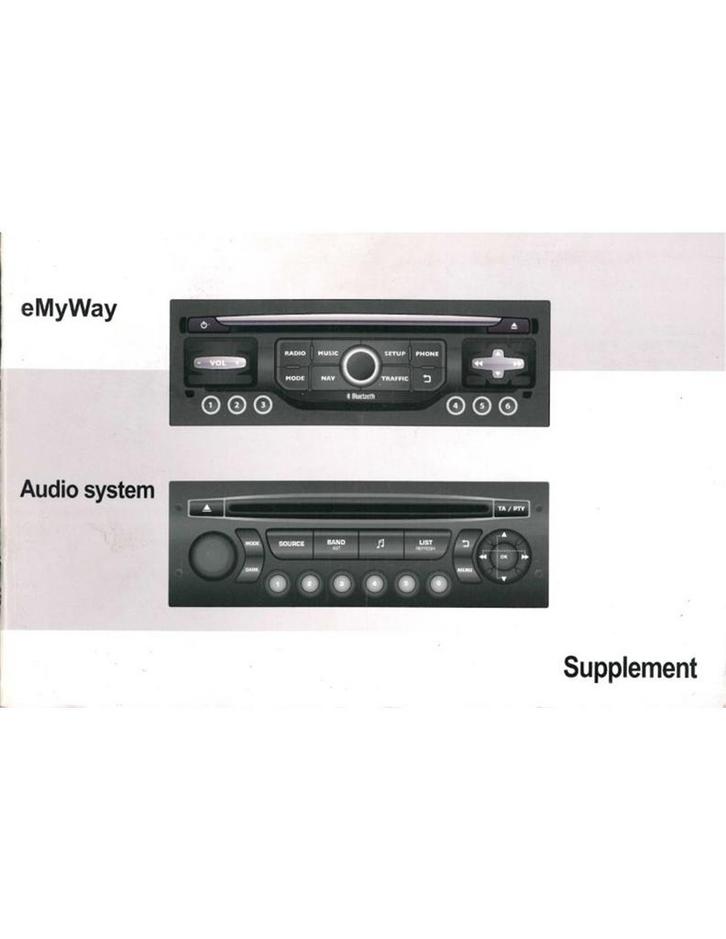 CITROËN C3 C5 DS C4 PICASSO EMYWAY SATNAV & AUDIO HANDBOEK, Auto diversen, Handleidingen en Instructieboekjes