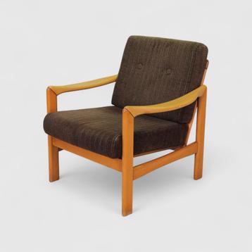 Vintage fauteuil - jaren 60, bruin beschikbaar voor biedingen
