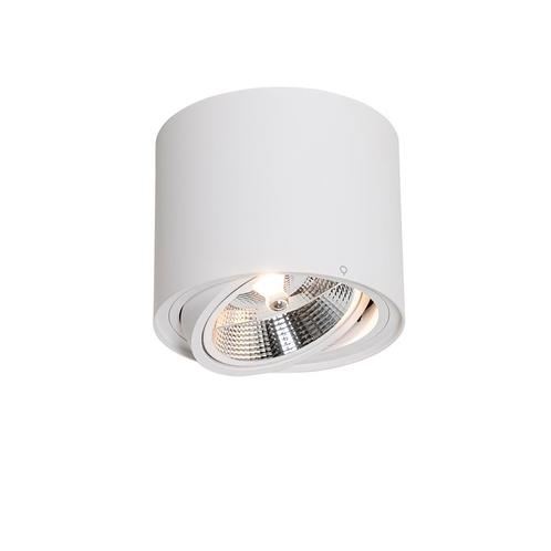 Moderne plafondspot wit draai- en kantelbaar AR111 - Rondoo, Huis en Inrichting, Lampen | Spots, Nieuw, Metaal of Aluminium